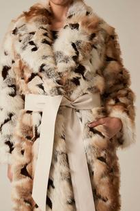 James Lakeland Animal Patchwork Faux Fur Coat - BrandAlley