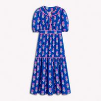 Boden Blue Dahlia Rhea Embroidered Midi Dress - BrandAlley Boden Blue Dahlia Rhea Embroidered Midi Dress - BrandAlley