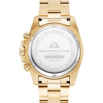 Christophe-Duchamp Men's Marine Chrono Black Gold Watch 44mm