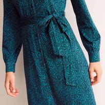 julia jersey shirt dress Julia Jersey Shirt Dress Green Tambourine, Animal Print Women Boden