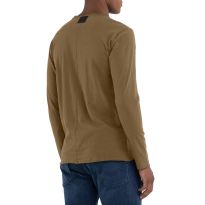 Khaki Raw Long Sleeve T-Shirt