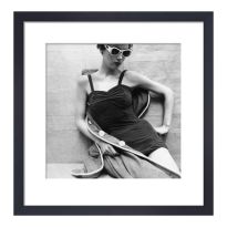 Vogue July 1952 30x30cm Framed Print