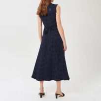Navy Pattern Ashley Dress
