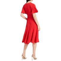 Red Elena Panelled Dress