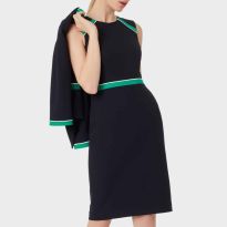 Navy Nala Fitted Dress