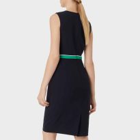 Navy Nala Fitted Dress