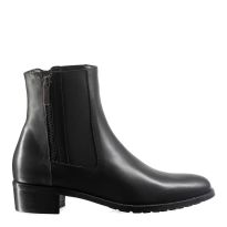 Black Leather Ode Dry Zip Chelsea Boot
