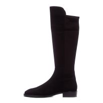 Black Suede Keelan City To The Knee Boots
