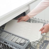 White SinkSide Silicone Dish Drying Mat