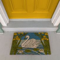 Victoria and Albert Museum Swan and Iris Coir Doormat