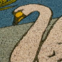 Victoria and Albert Museum Swan and Iris Coir Doormat