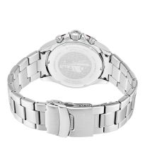 Men's Silver/Light Blue Watch