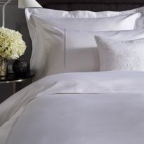 Double Cord 800TC Pair of Housewife Pillowcases, White