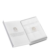 Double Cord 800TC Pair of Housewife Pillowcases, White