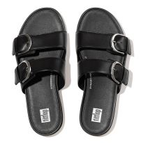 Black Gracie Slide Sandals