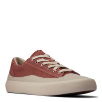 Pink Suede Aceley Lace Up Sneakers