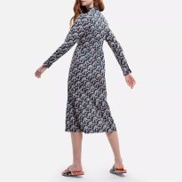 Navy Orla Kiely Cotton Dress