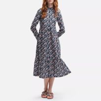 Navy Orla Kiely Cotton Dress