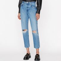 Mid Blue Le Original Straight Jeans