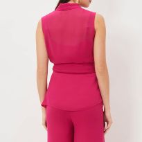 Pink Florentine Wrap Top
