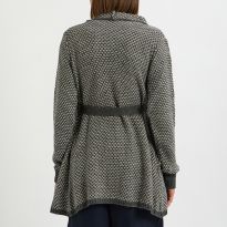 Charcoal Drape Maternity And Nursing Cardigan