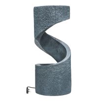 Spiral Water Feature Cement, H82Cm W35CM