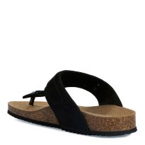 Black Leather Brionia Sandal