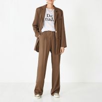 Brown Emelia Collared Blazer