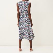 Multi Arya Floral Print Full Skirt Dress