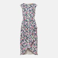 Multi Arya Floral Print Full Skirt Dress
