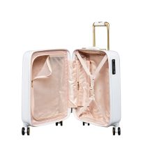 White Take Flight Scattered Bouquet Small 4 Wheel Suitcase
