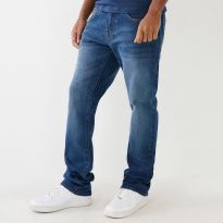 Mid Blue Ricky Straight Stretch Jeans