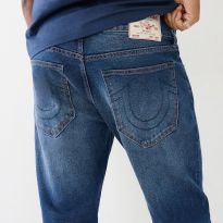Mid Blue Ricky Straight Stretch Jeans