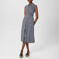 Navy Agnes Printed Dress