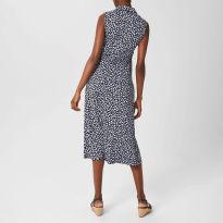 Navy Agnes Printed Dress