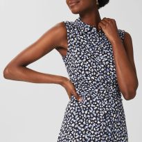Navy Agnes Printed Dress