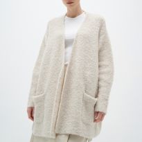 Beige Rocco Wool Blend Cardigan