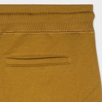 Yellow Drawstring Cotton Shorts