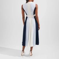 Navy Bailly Midi Dress