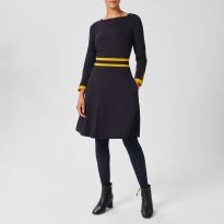Navy Vivian Ponte Dress