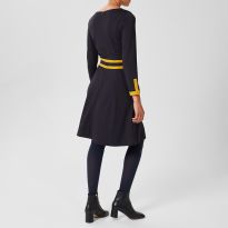 Navy Vivian Ponte Dress
