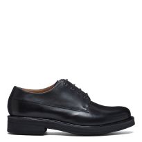 Men's Black Hurley Leather Derby Formal Shoes