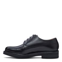 Men's Black Hurley Leather Derby Formal Shoes