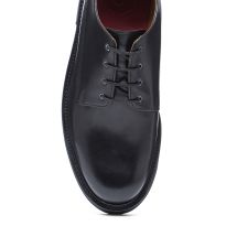 Men's Black Hurley Leather Derby Formal Shoes