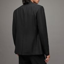 Black Bane Single Breasted Wool Blend Blazer