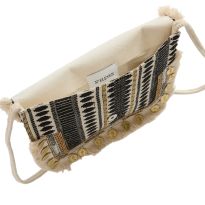Black/Cream Embroidery Bag