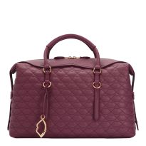 Peony Quilted Lip Taylor Leather Handbag