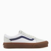 Men's White/Navy Old Skool Trainers