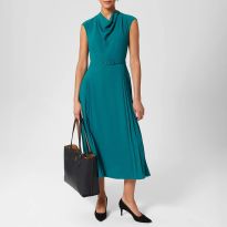 Teal Sierra Pleated Dress