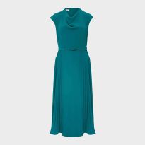 Teal Sierra Pleated Dress